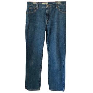 Vintage Levi’s 550 Relaxed Taper High Waist Dark Stonewashed Denim Jeans - 12